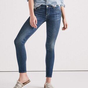 LUCKY BRAND LOW-RISE STELLA SKINNY JEANS STRETCH DENIM DISTRESSED DARK sz 2/26
